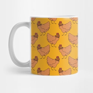 Ginger Chicken Pattern Mug